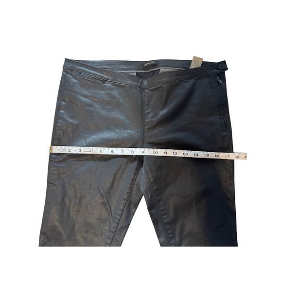 Massimo Dutti Black Coated Skinny Pants EU 38 US 6 - Picture 11 of 16